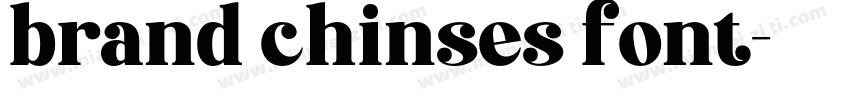 brand chinses font字体转换